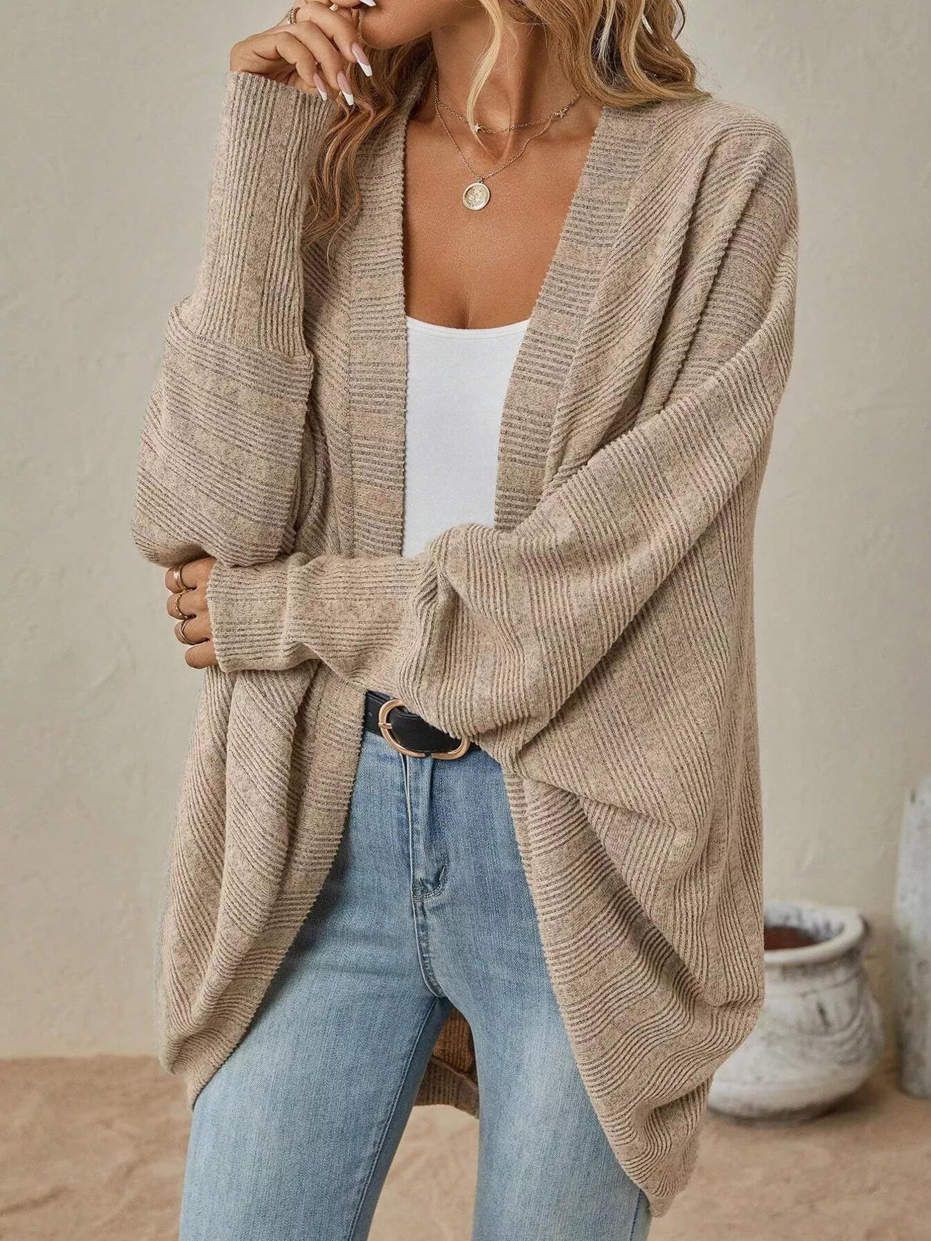 Open Front Cocoon Cardigan