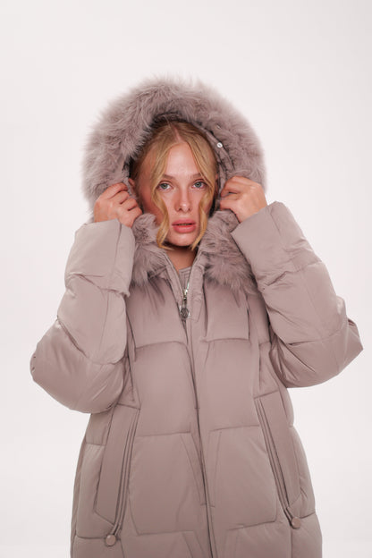 Genuine Polar Fox Insulated Coat