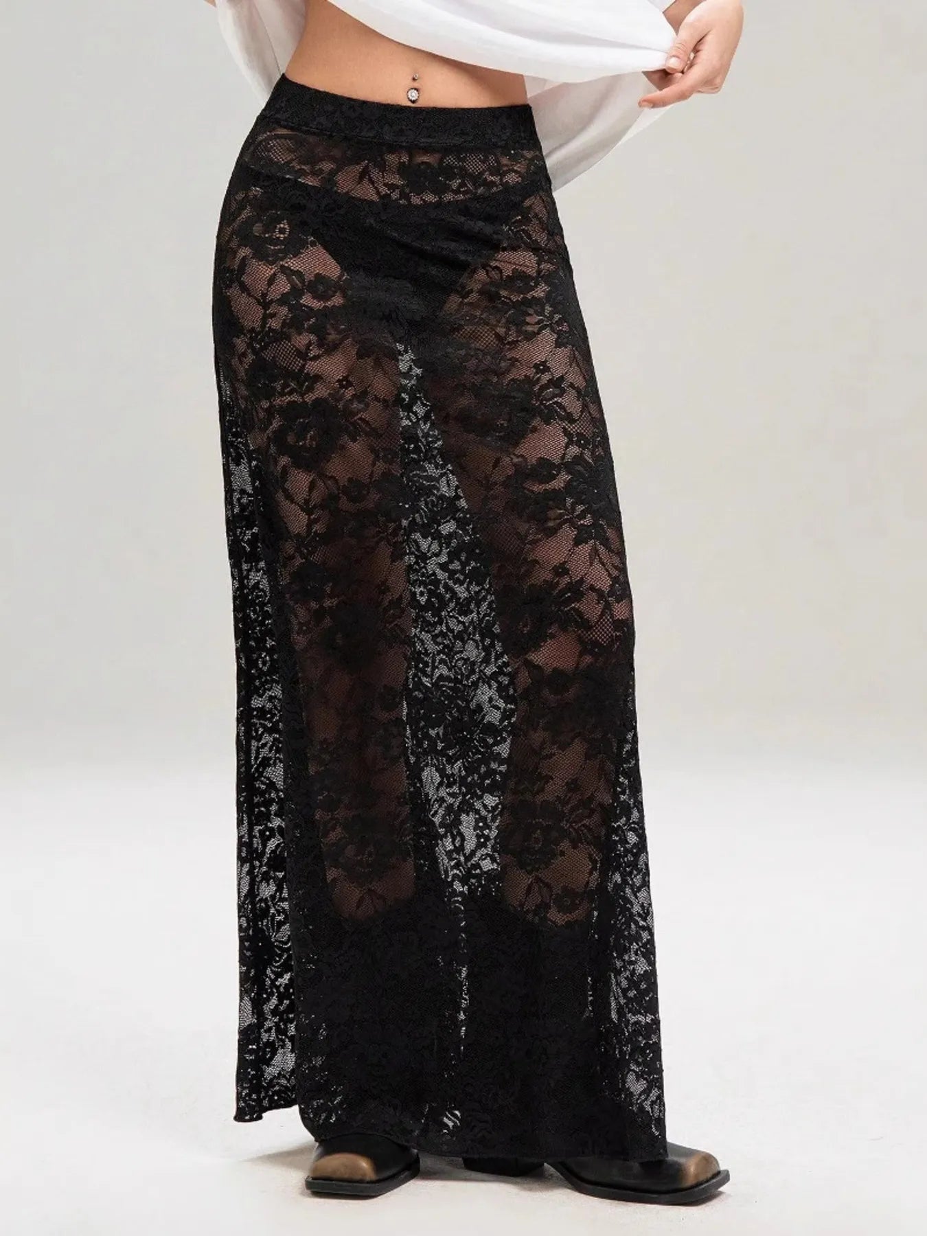 Lace Maxi Skirt
