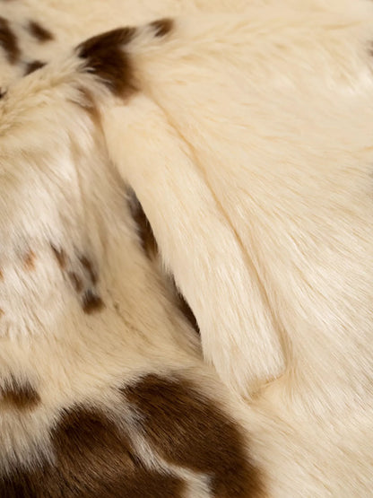 Faux Fur Zip Up Cropped Outerwear