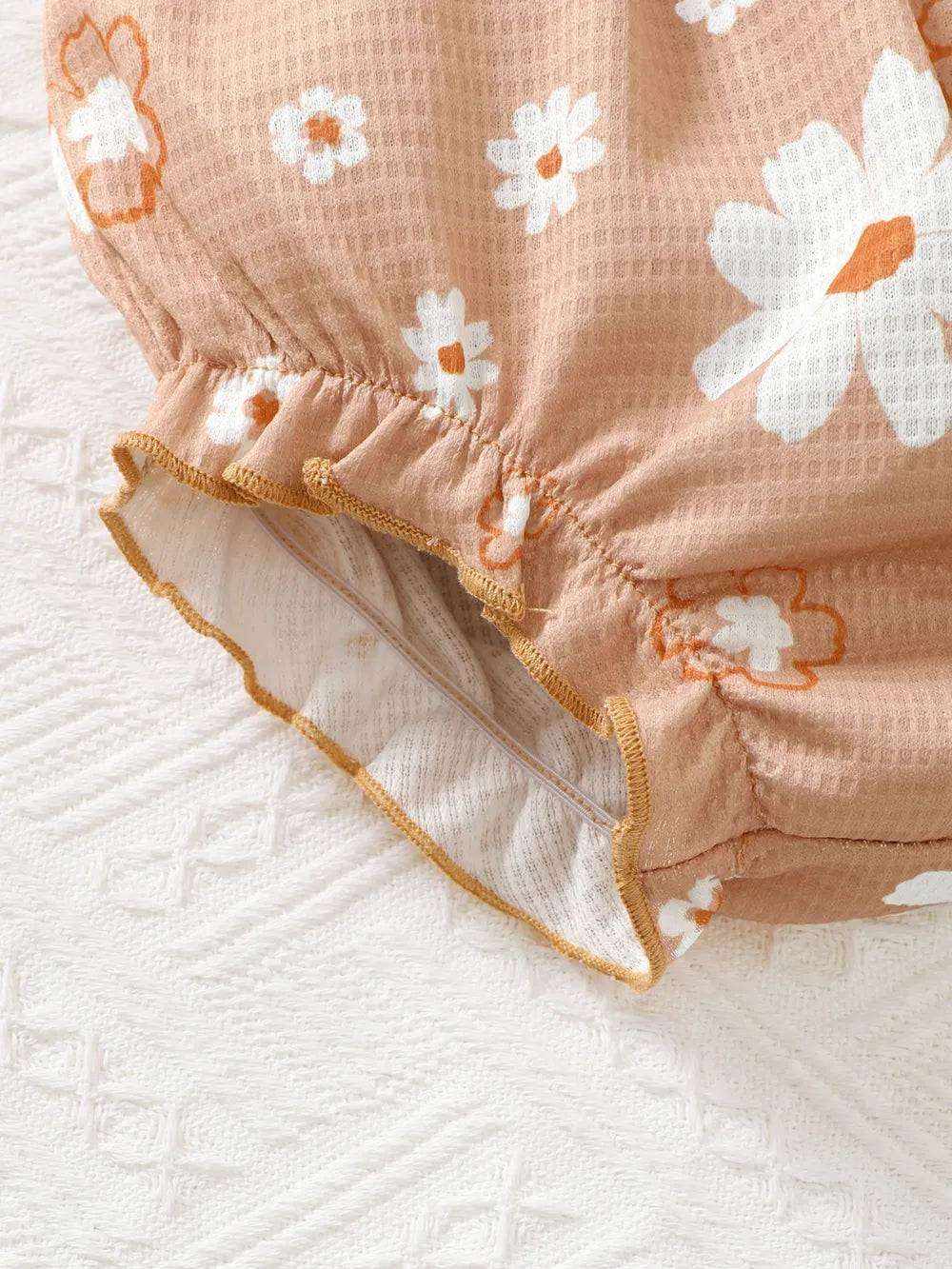 Children's Ruffled Floral Bodysuit and Bloomer, Headband Set