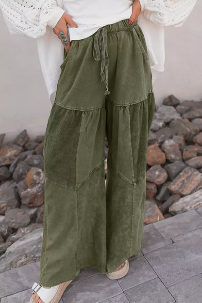 Tiered Wide Leg Pants