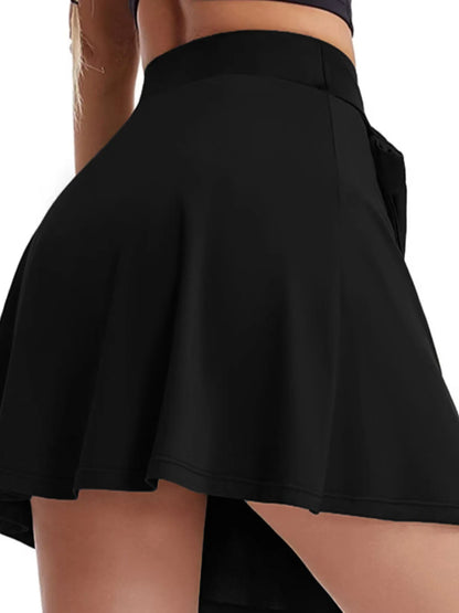 High Waist Active Skirt with Lining