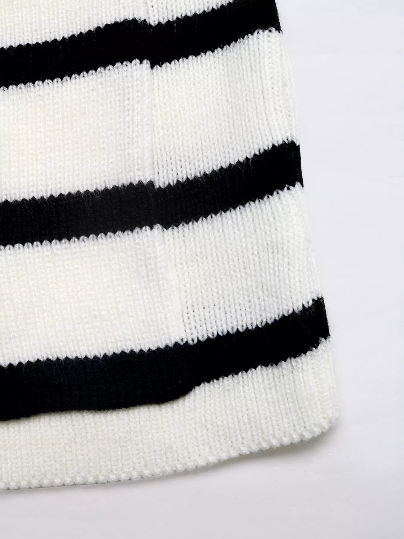 Striped Button-Front Cardigan