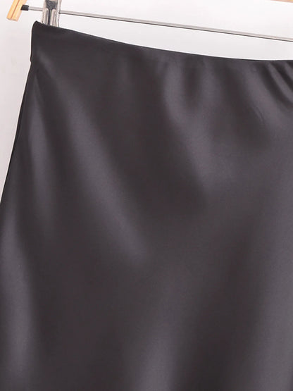 Satin Mini Skirt