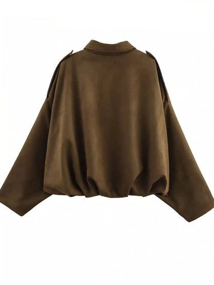 Zip Up Oversized Jacket