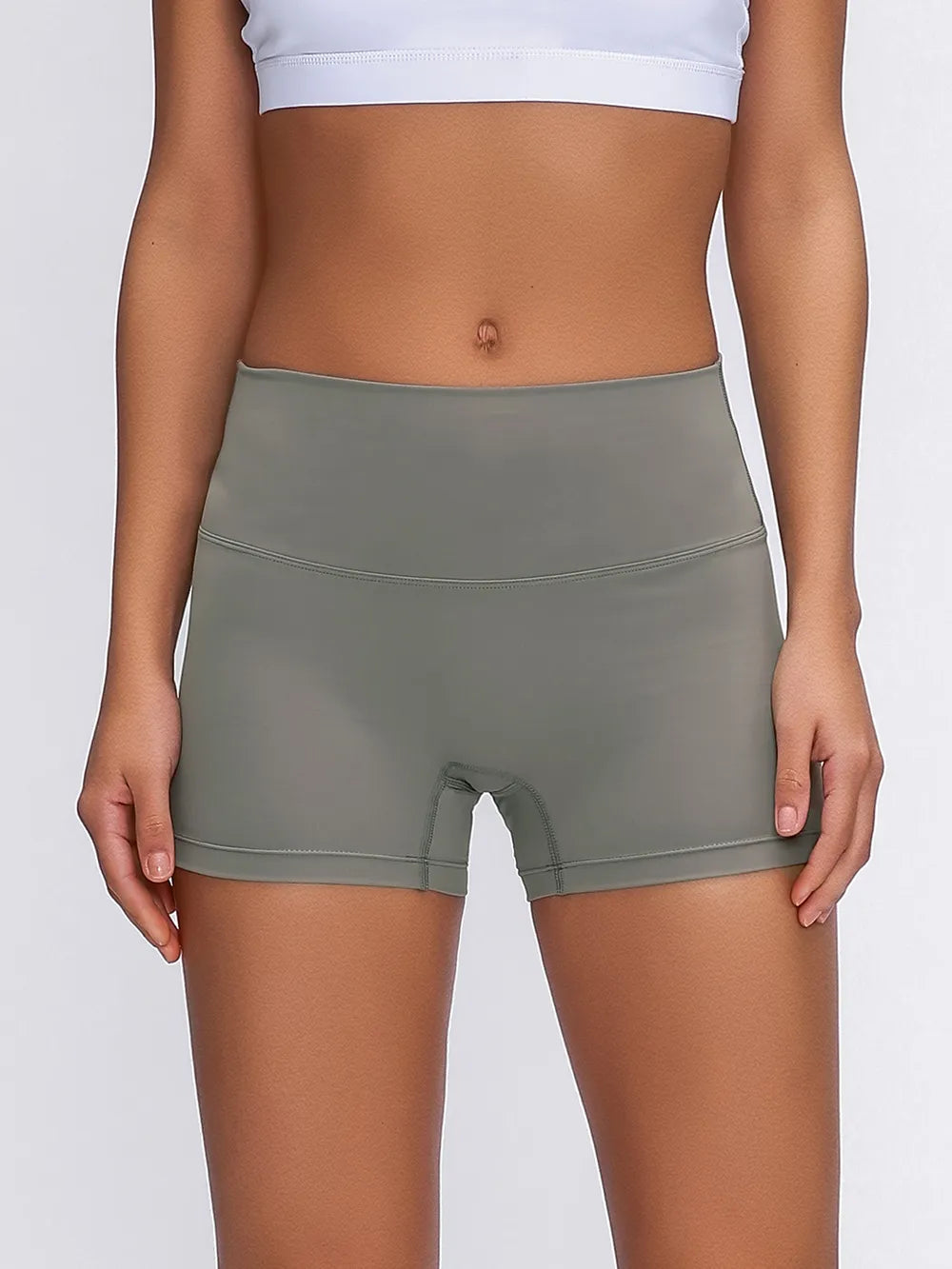 Millennia High Waist Active Shorts Dark Gray
