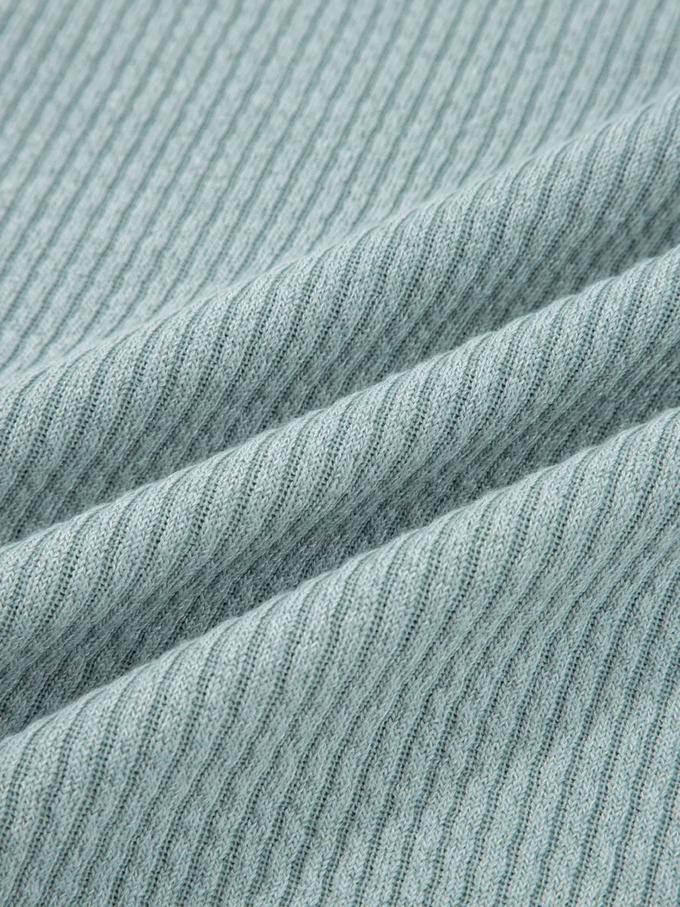 Ribbed Drop Shoulder Knit Hoodie