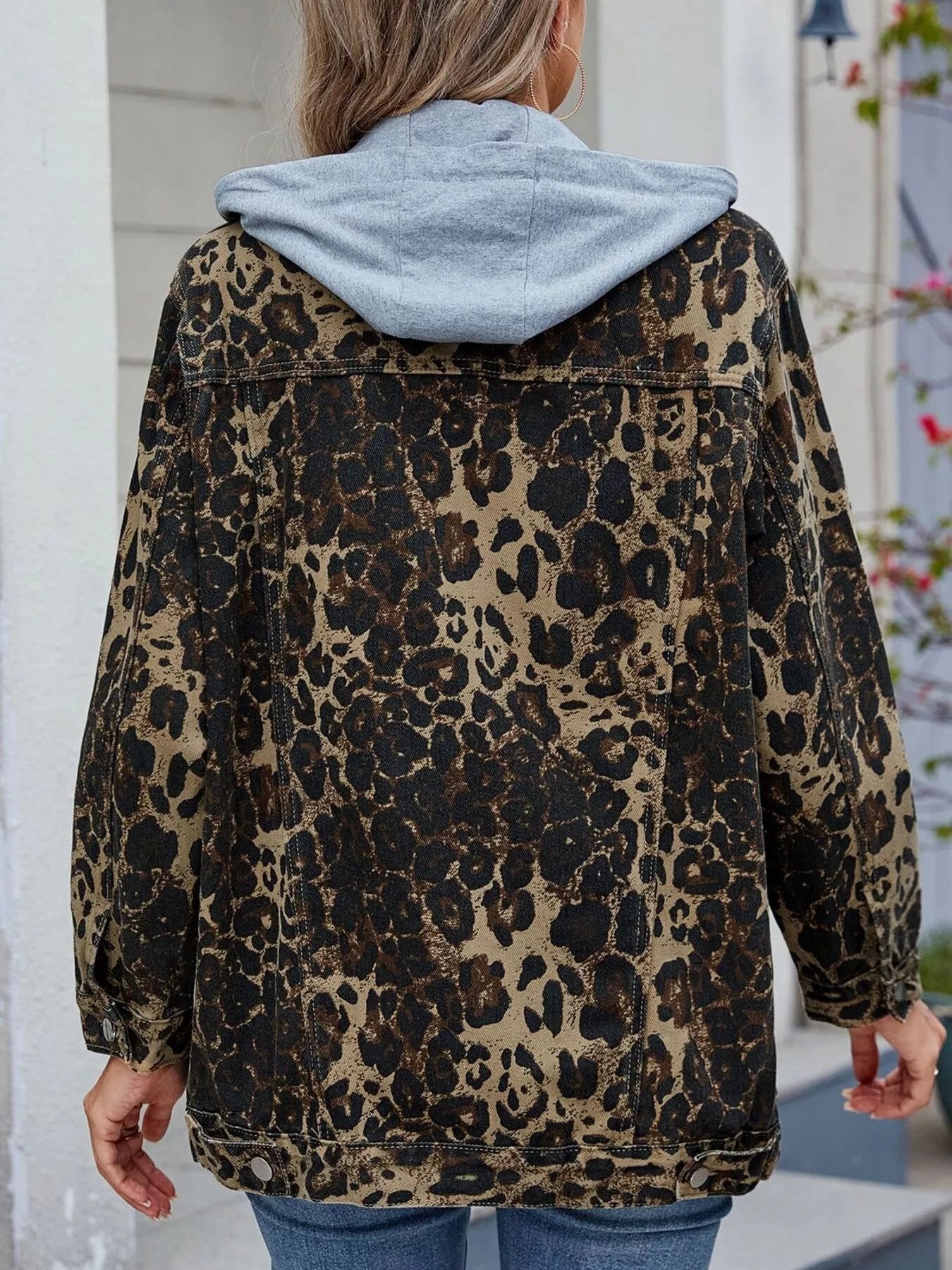 Button Up Long Sleeve Denim Jacket