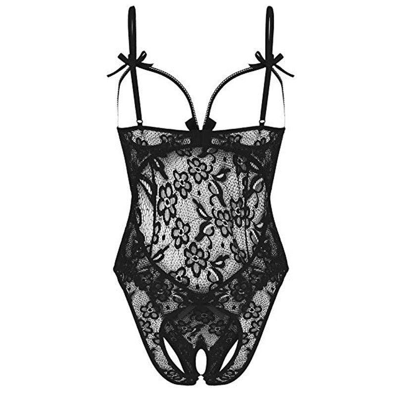 Sexy Lingerie Sexy Sleepwear Open-End Jumpsuit
