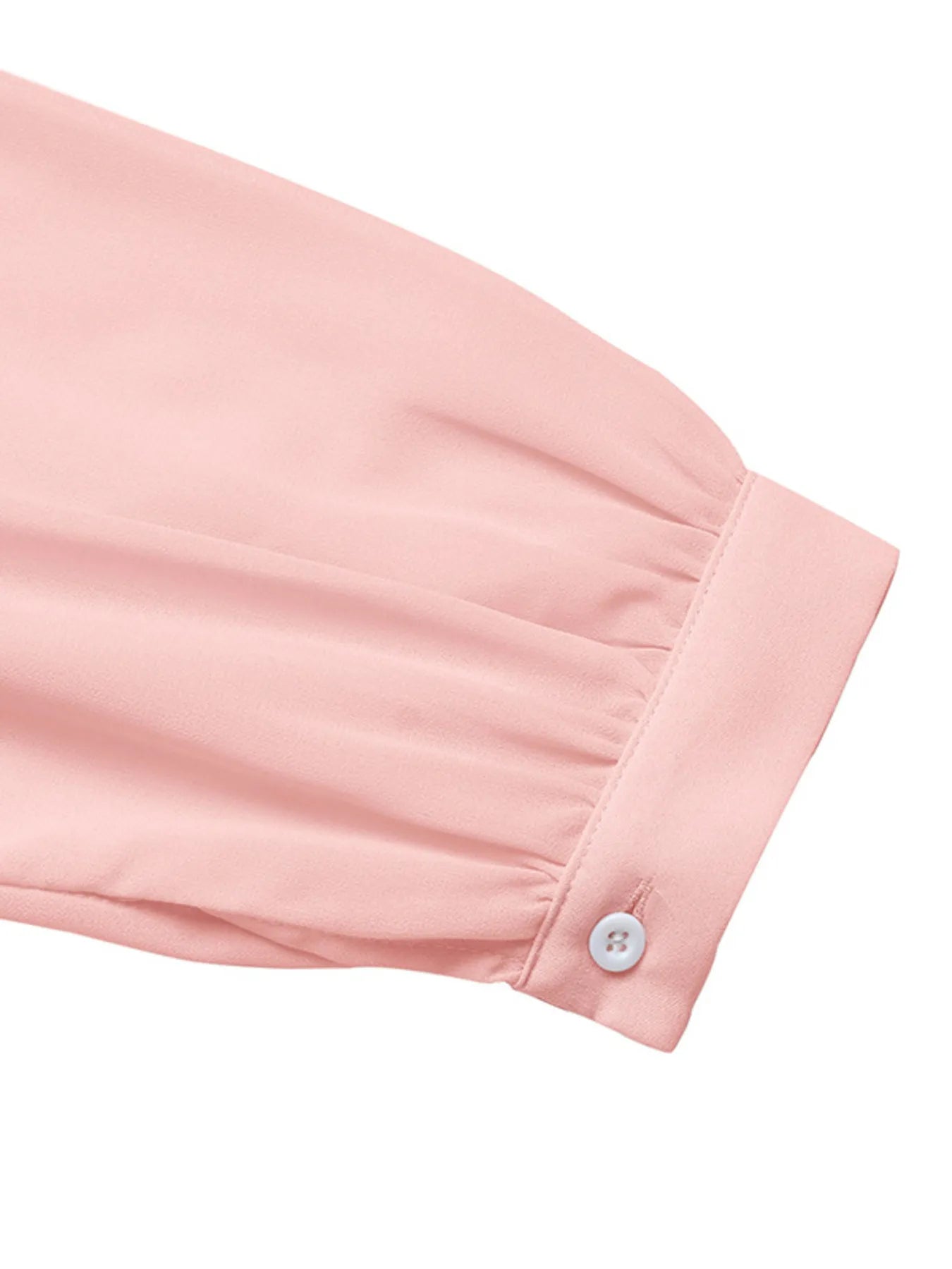 Flower Surplice Long Sleeve Blouse