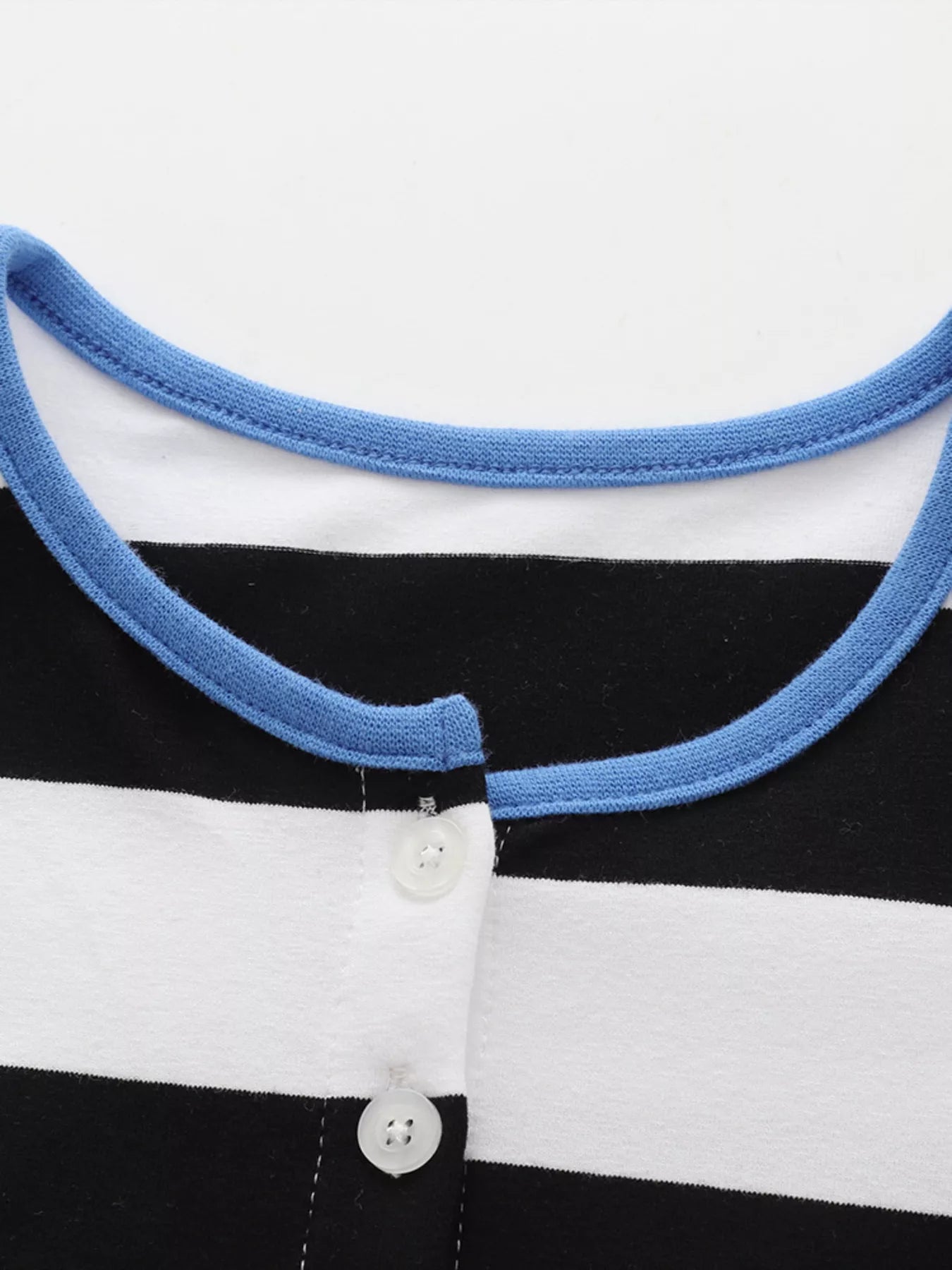 Children's Striped Long Sleeve Bear Applique Dress