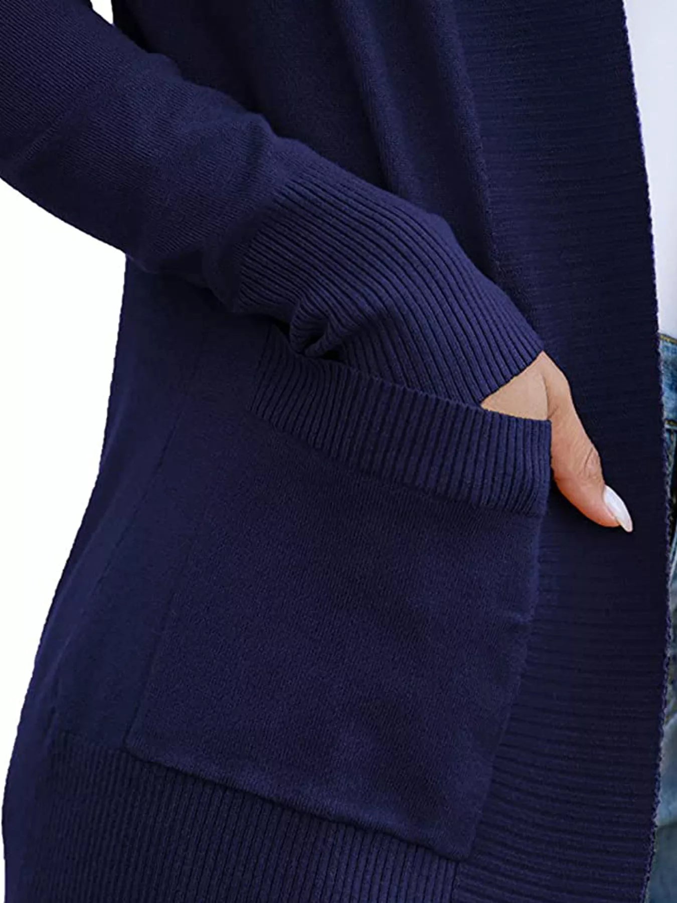 Open Front Knit Cardigan