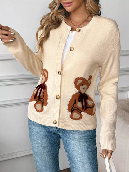 Teddy Bear Button Up Cardigan