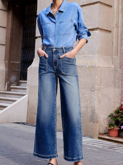 Patch Pocket Shift Jeans