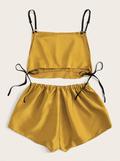 Sexy Lingerie Pink Lace off-the-Shoulder Strap Two-Piece Set Turmeric