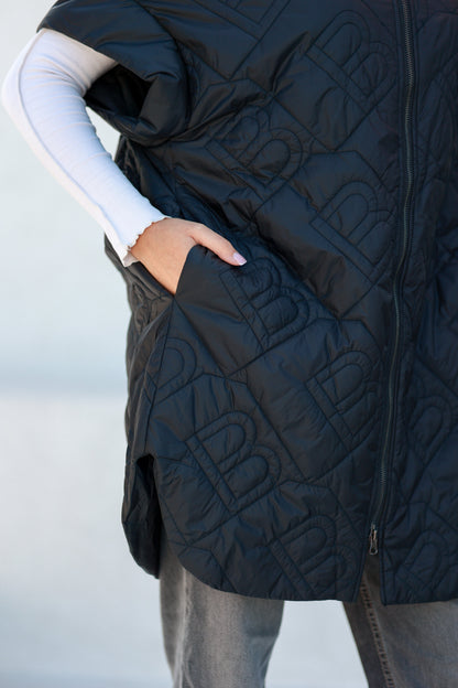 Bianca Relaxed Fit Embossed Vest