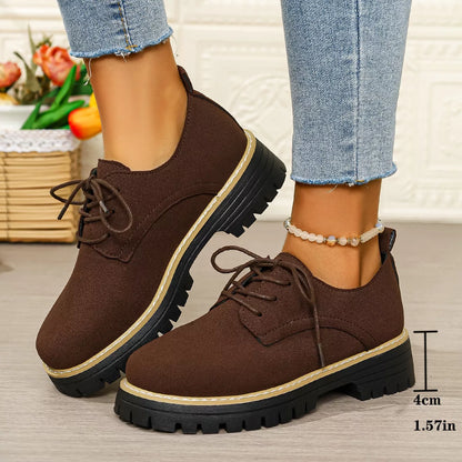 Lace-Up Platform Loafers