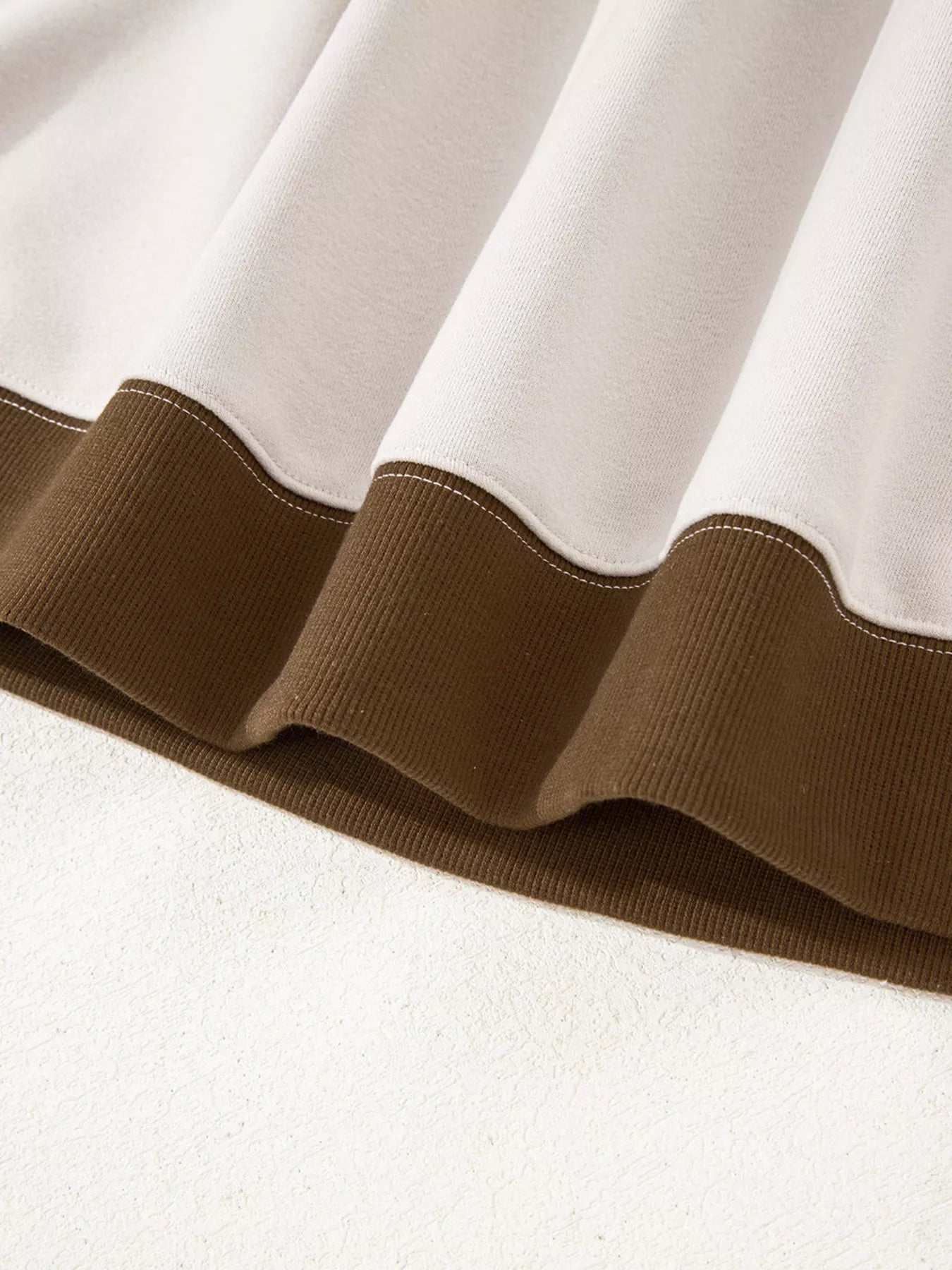 Contrast Striped Long Sleeve Sweatshirt