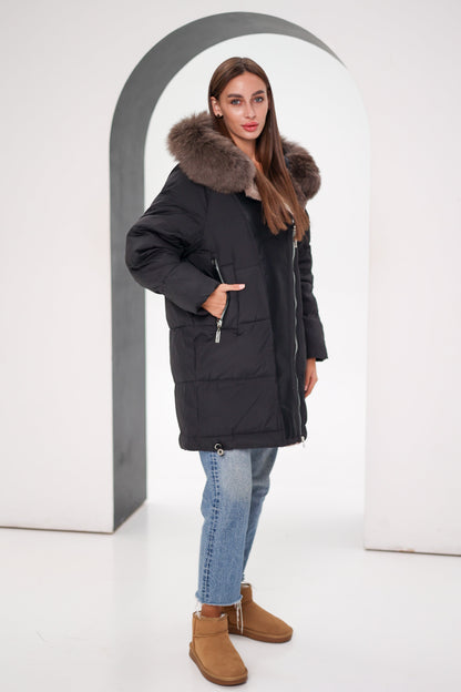 Genuine Polar Fox Insulated Coat