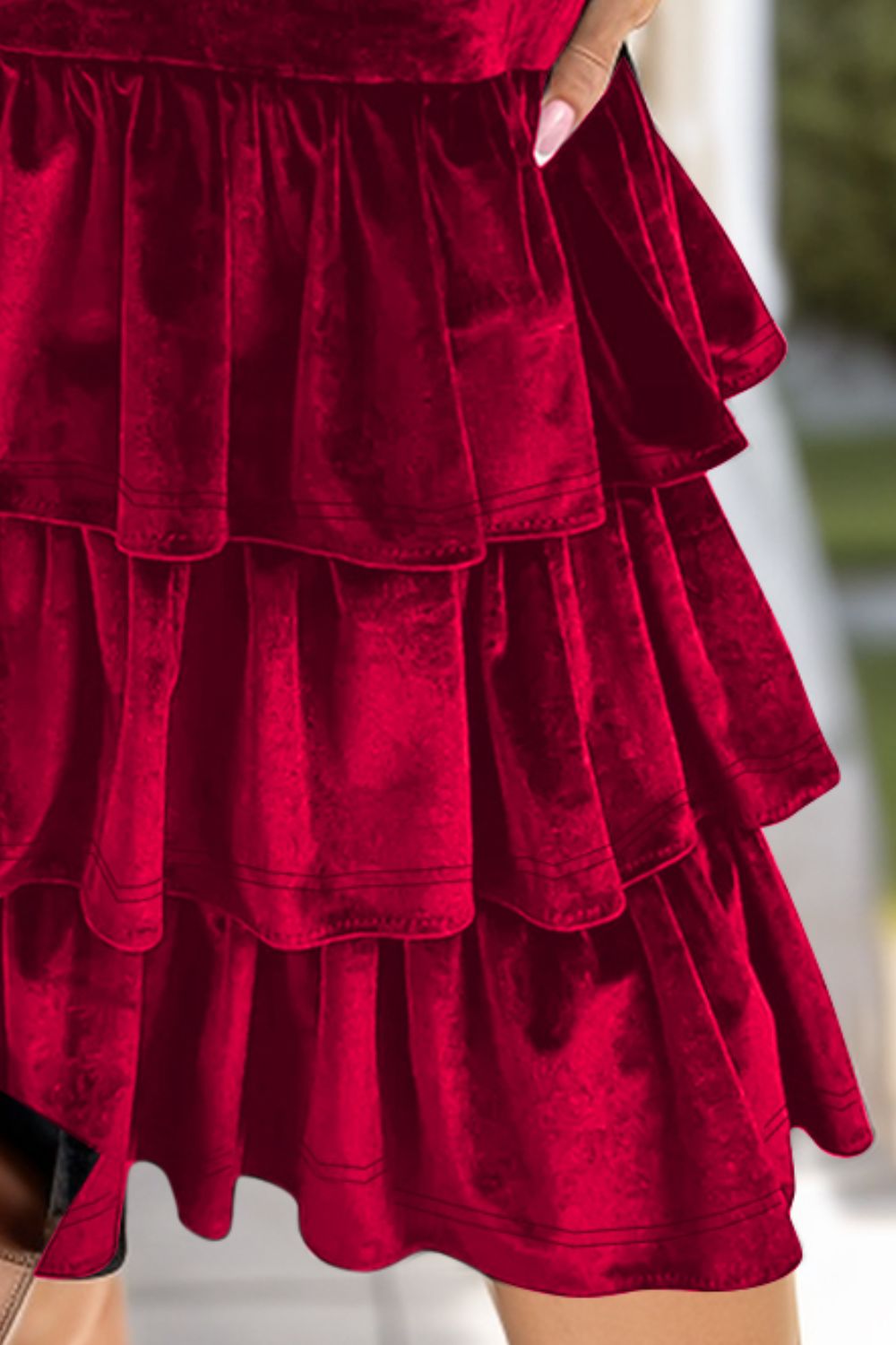 Layered Ruffle Mini Dress