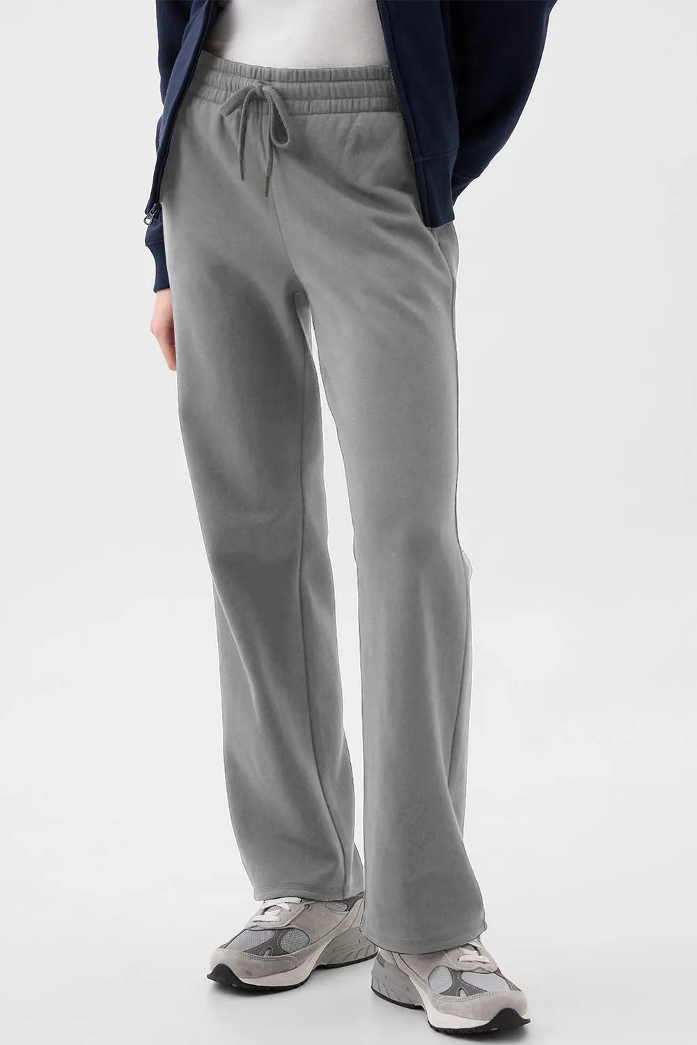 Drawstring Pants with Pockets Dark Gray