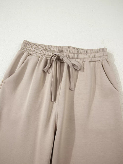 Half Zip Long Sleeve Hoodie and Pants 2pcs Outfit