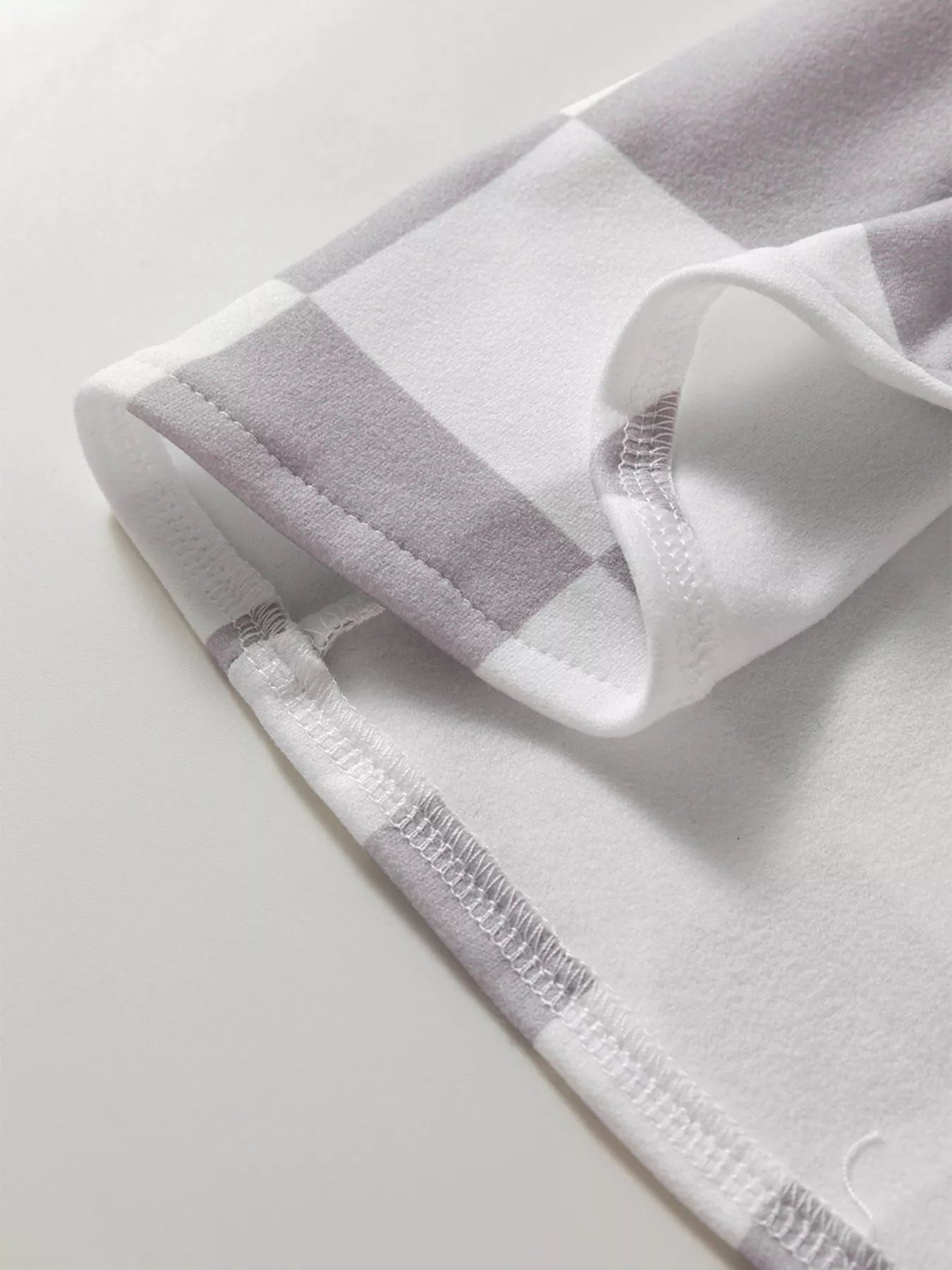 Checkerboard Flap Pocket Button Front Shacket