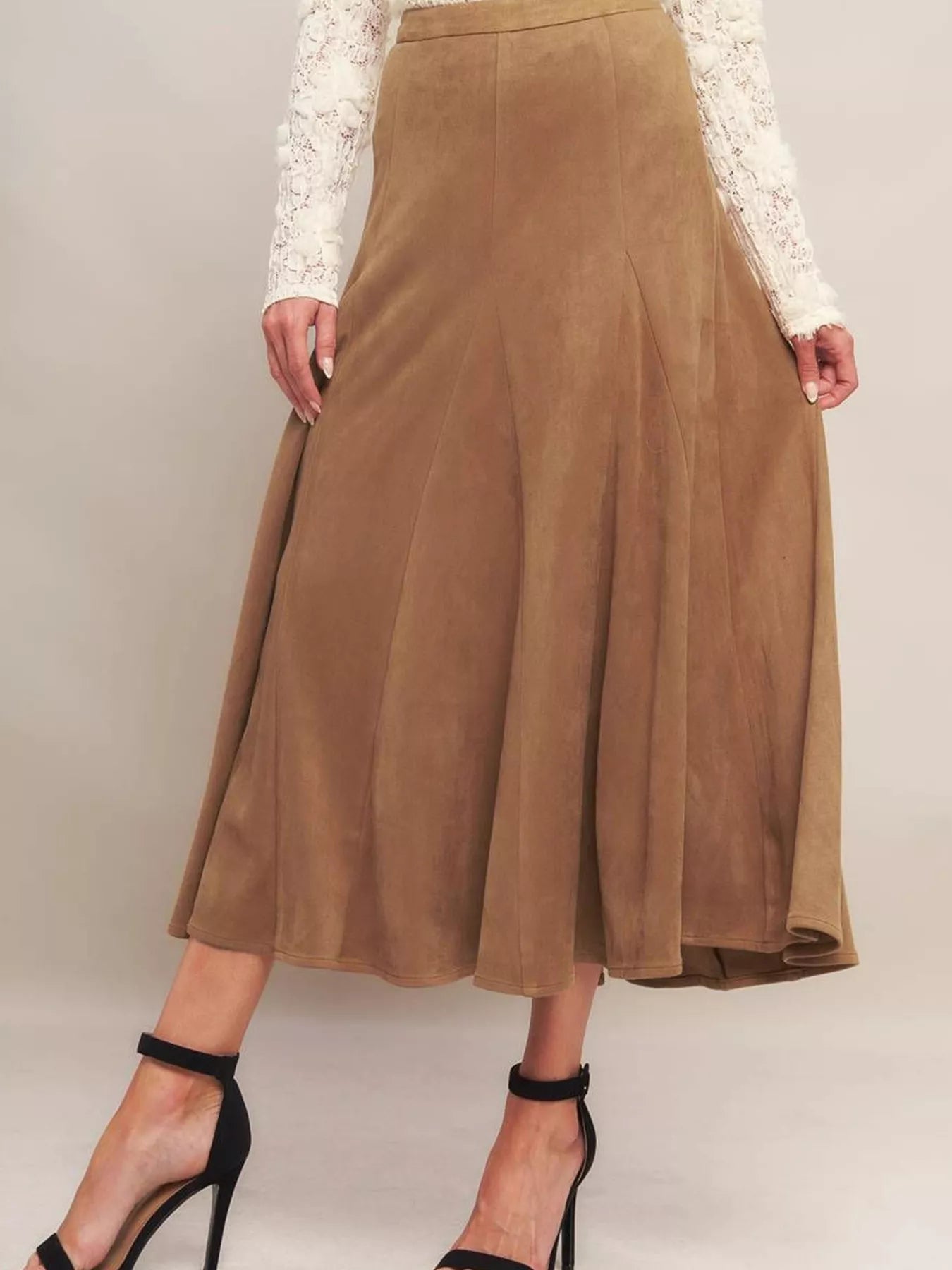 Flowy A-Line Midi Skirt