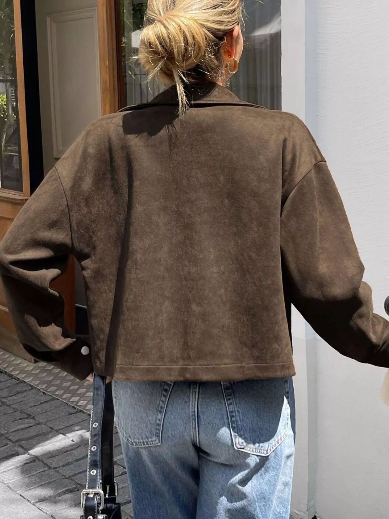 Casual Long Sleeve Zip-Up Jacket