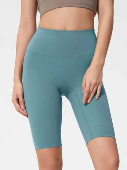 Millennia High Rise Wide Waistband Active Shorts Teal