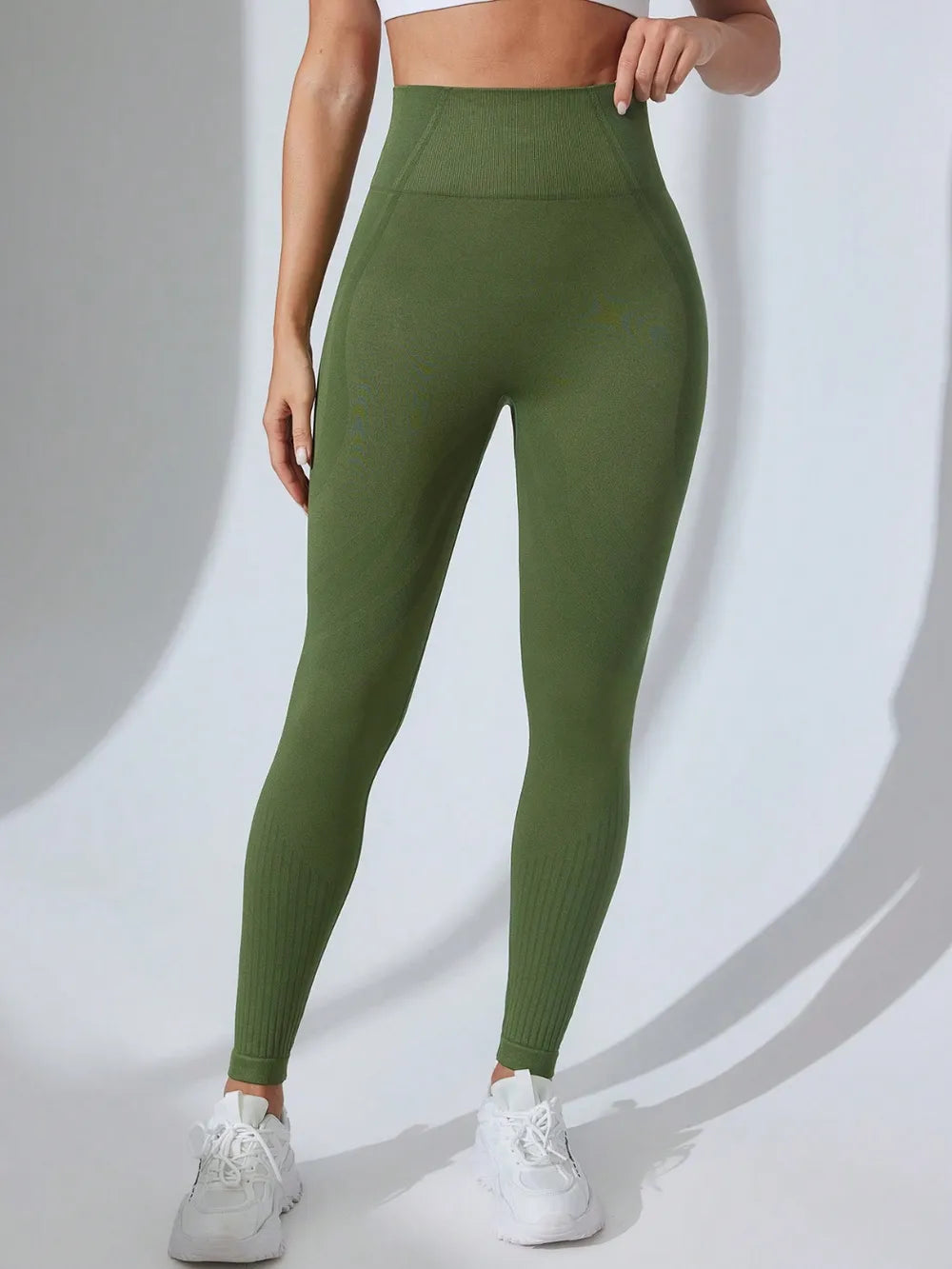 High Waist Active Leggings Moss