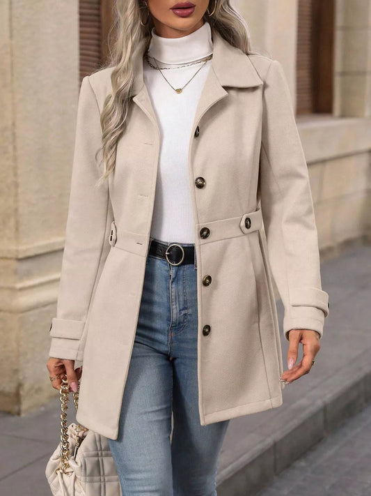 Button Up Long Sleeve Outerwear Dust Storm