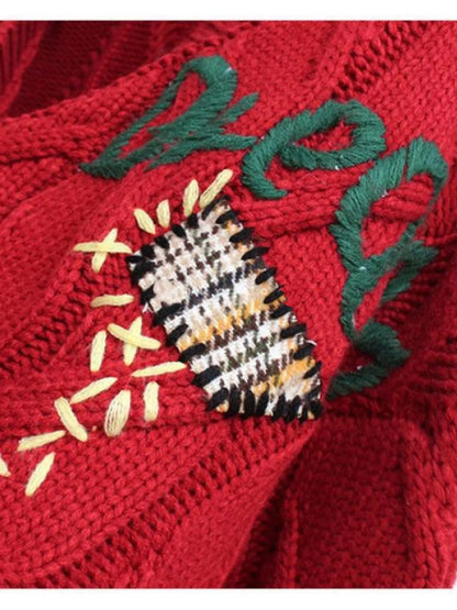 Cable Knit Button Up Cardigan