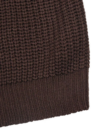 Leopard Bow Dropped Shoulder Sweater