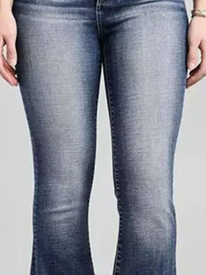 High-Rise Flare Gradient Wash Jeans