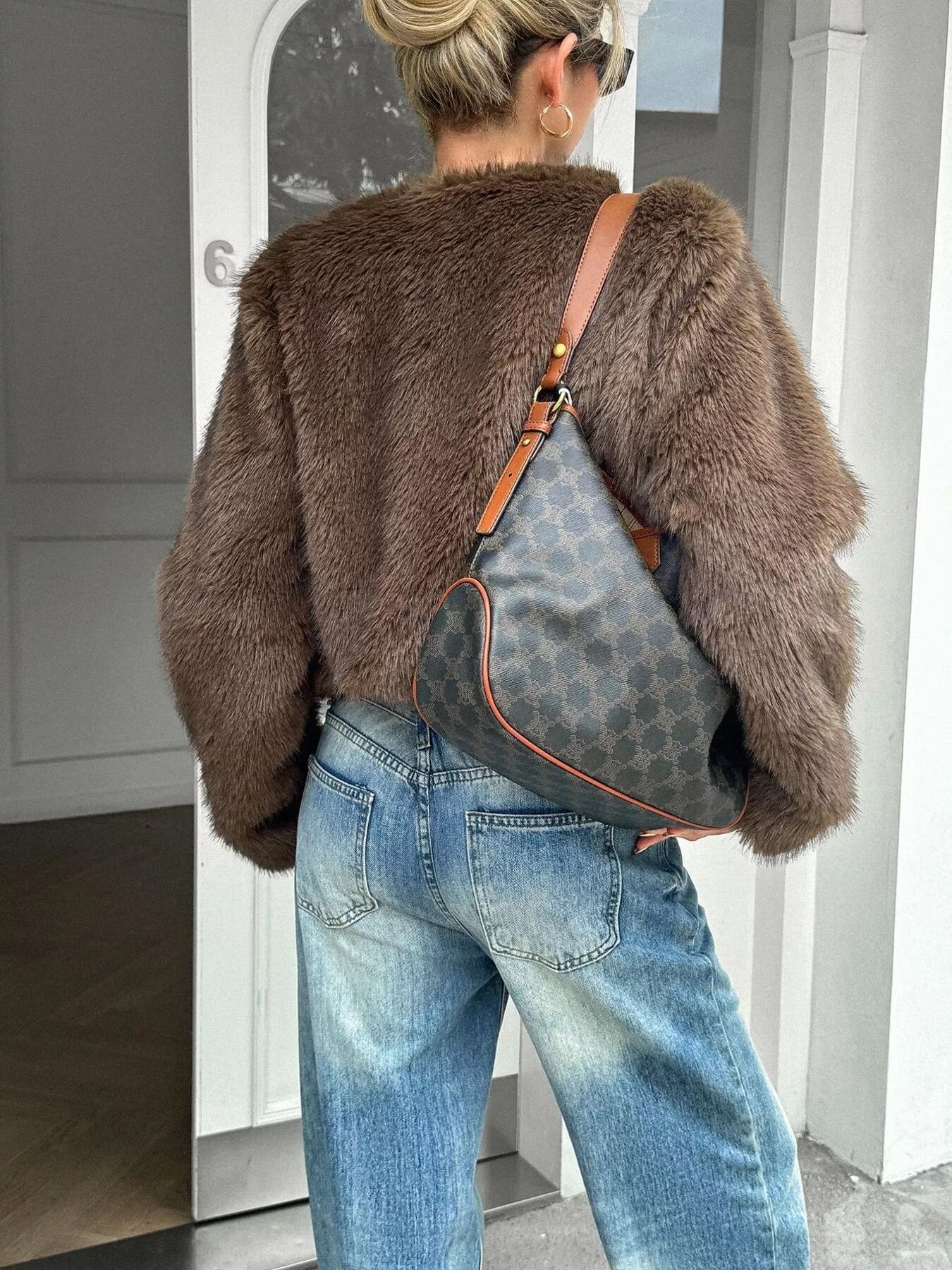 Faux Fur Cropped Outerwear