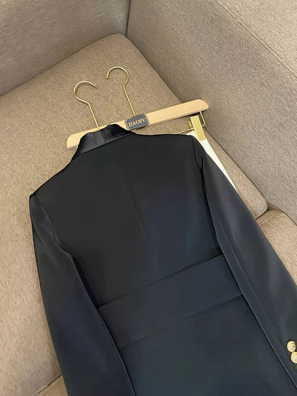 Double-Breasted Slim Fit Blazer