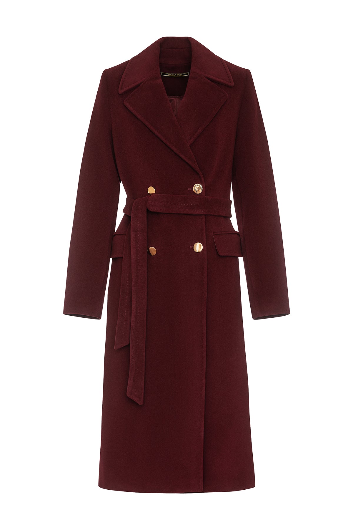 Denise Cashmere Blend Overcoat in Bordeaux Bordeaux