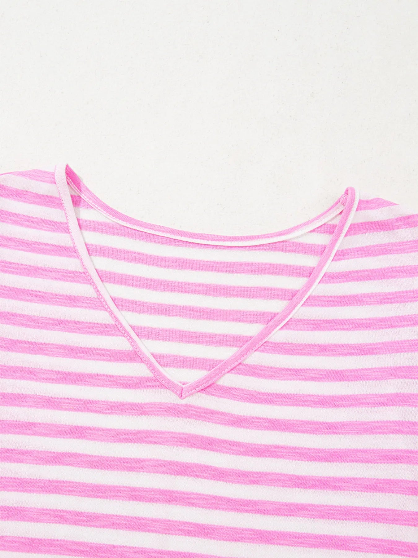 Striped V-Neck T-Shirt