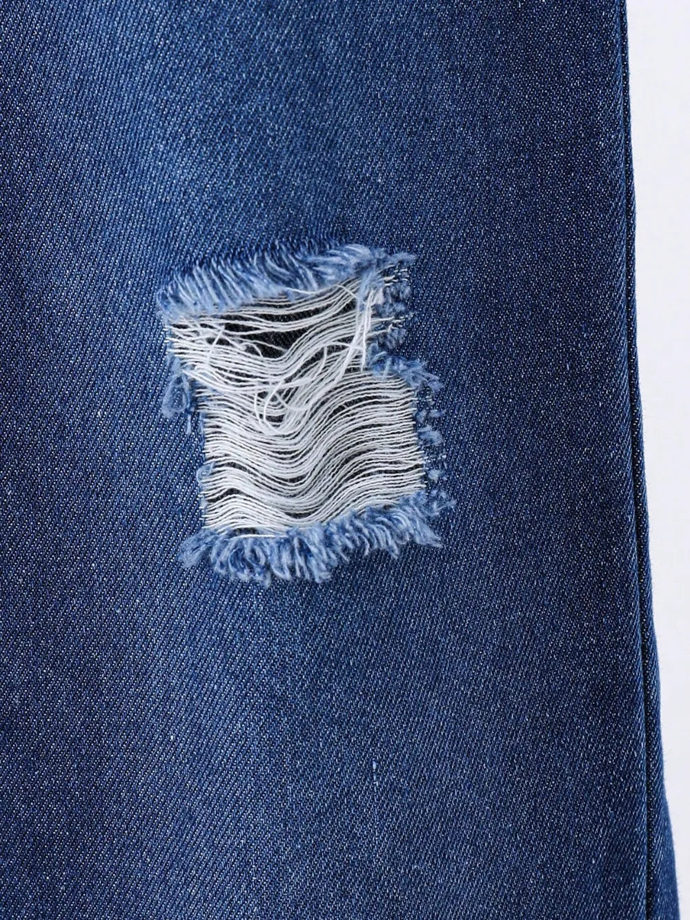 Children's Round Neck Letter Graphic T-Shirt and Distressed Jeans Set