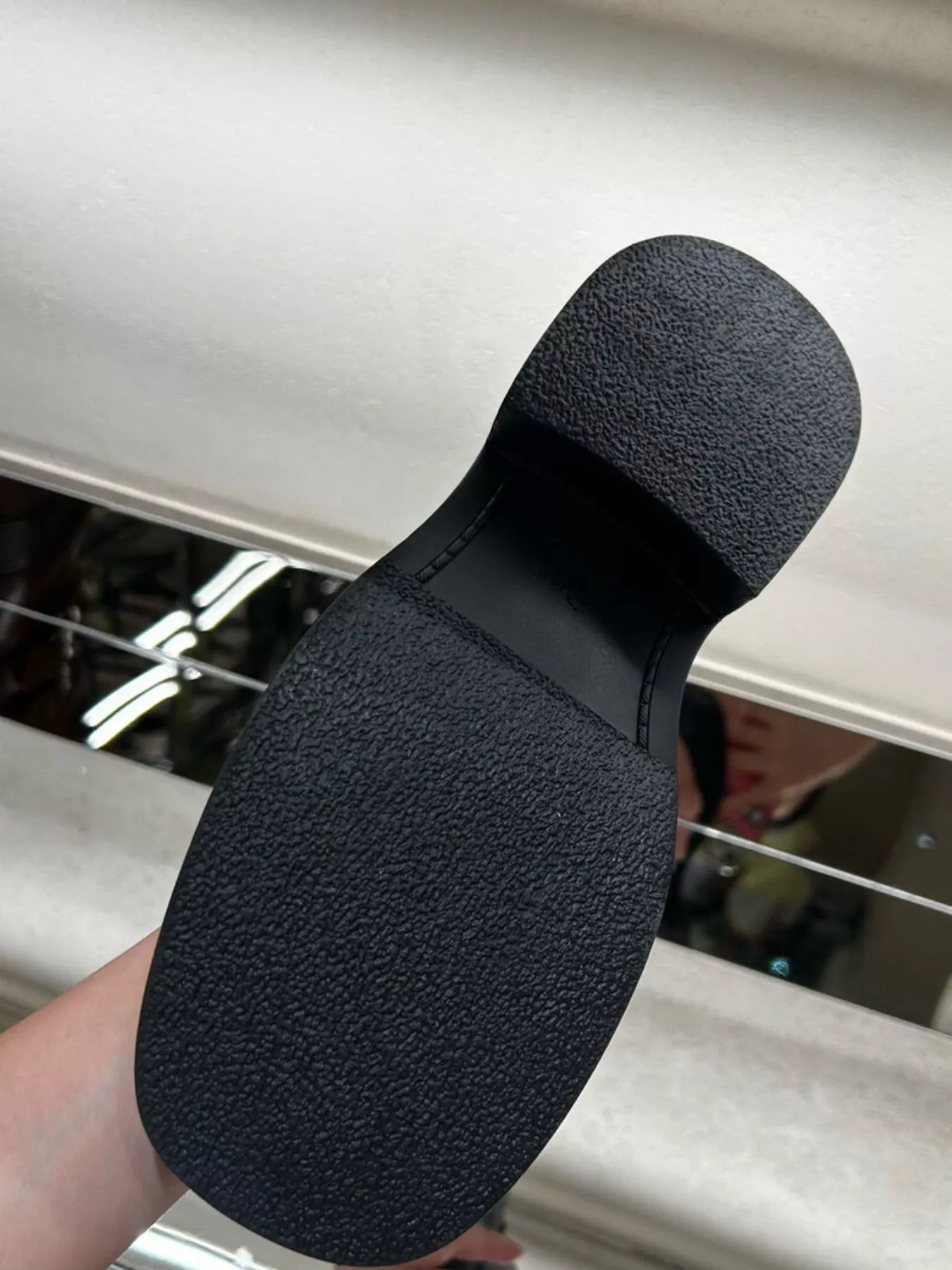 Buckled Leather Block Heel Boots