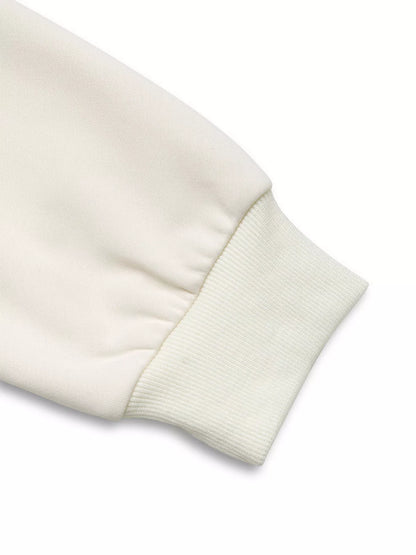 Bow Crew Neck Drop Shoulder Sweatshirt