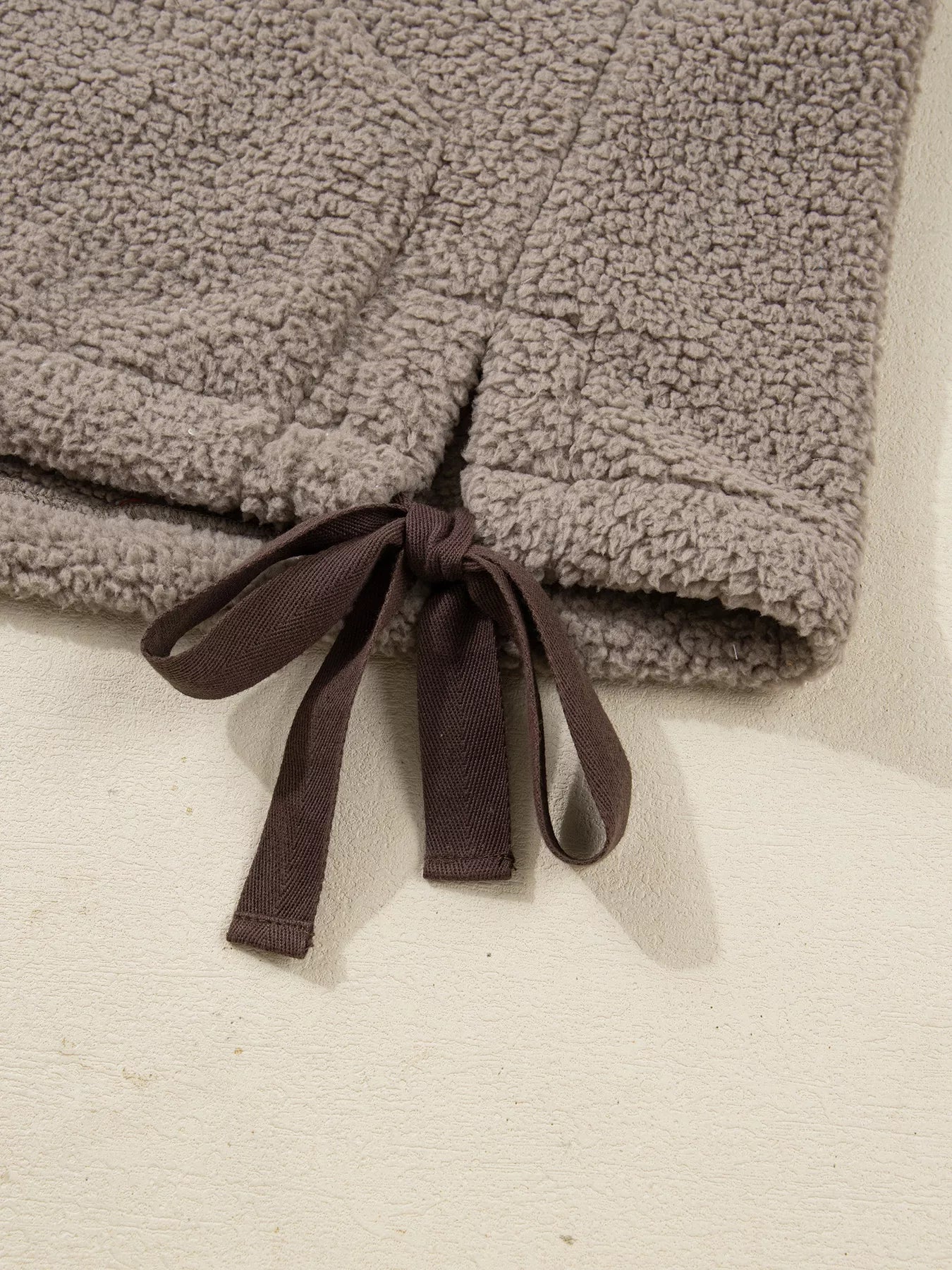 Side Bows Sherpa Fleece Vest