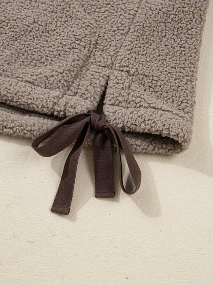 Side Bows Sherpa Fleece Vest