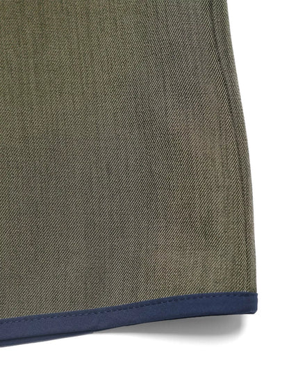 Contrast Trim Button-Up Jacket