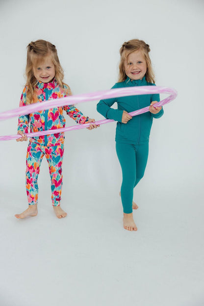 Heart Hustle Full-Zip Ruffle Active Jacket