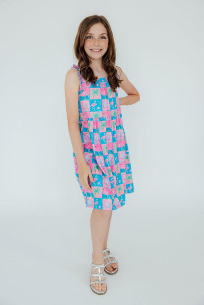 Flock Star Ruffle Cross Back Dress