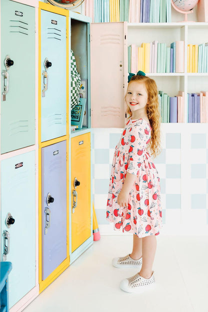 SALE Star Student 3/4 Sleeve Pocket Twirl Dress