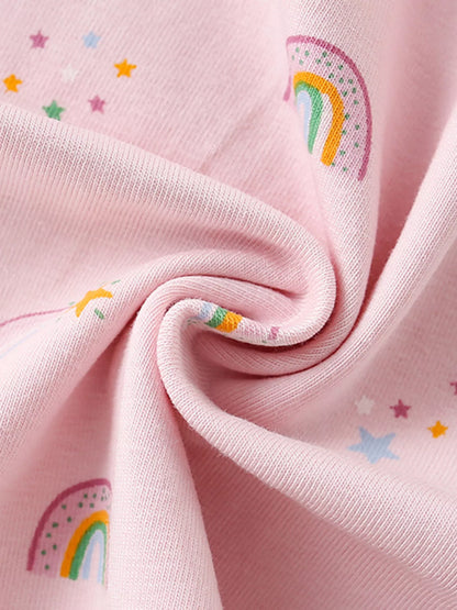 Children's Unicorn Print Long Sleeve Dress